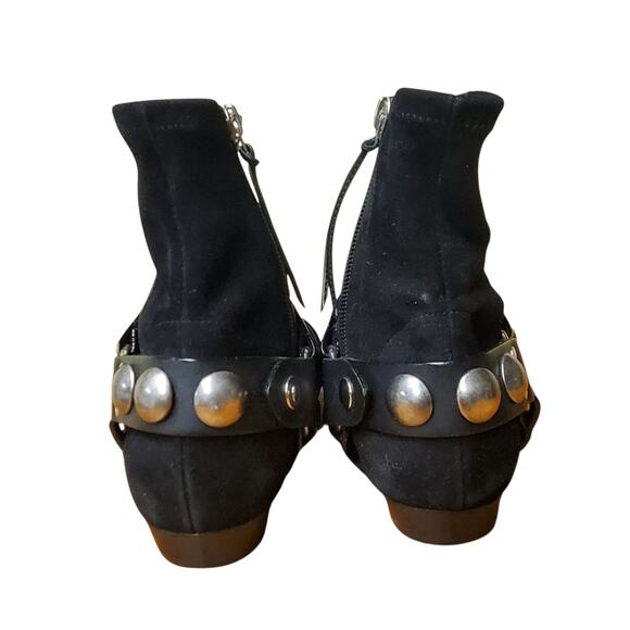 Isabel Marant Reidya Patent Paneled Leather And Suede Ankle Boots - Size 36 EU - Picture 6 of 8